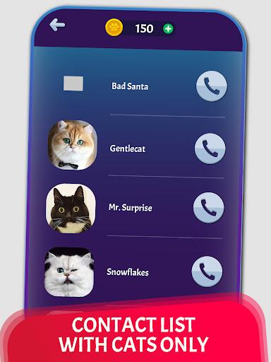 Cat Fake Video Calls and Chat - عکس برنامه موبایلی اندروید