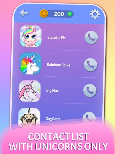 Fake Call Unicorn Prank Games - Image screenshot of android app