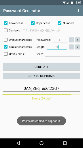 Password Generator - عکس برنامه موبایلی اندروید
