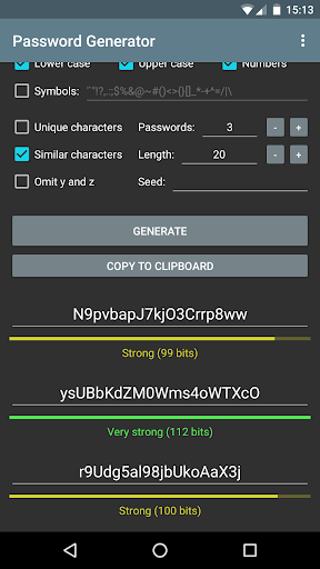 Password Generator - عکس برنامه موبایلی اندروید