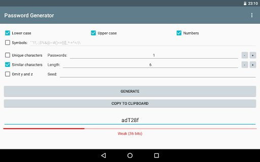 Password Generator - عکس برنامه موبایلی اندروید