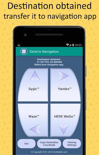 Send to Navigation - عکس برنامه موبایلی اندروید