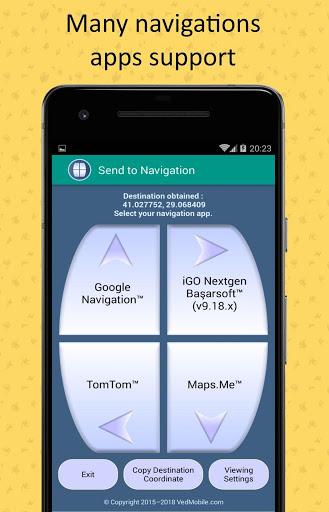 Send to Navigation - عکس برنامه موبایلی اندروید