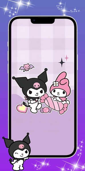 Kuromi And My Melody Wallpaper - Image screenshot of android app