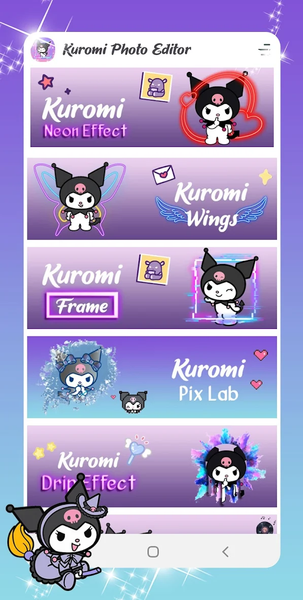 Kuromi Photo Editor Stickers - عکس برنامه موبایلی اندروید