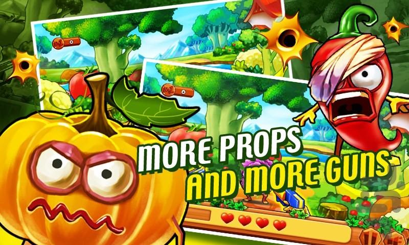 Vegetable War - Gameplay image of android game