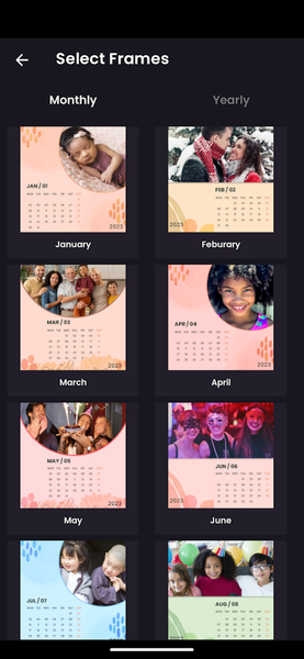 Calendar Photo Frames 2024 - عکس برنامه موبایلی اندروید