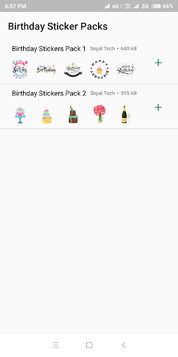 Birthday Stickers for WhatsApp - WAStickerApps - عکس برنامه موبایلی اندروید