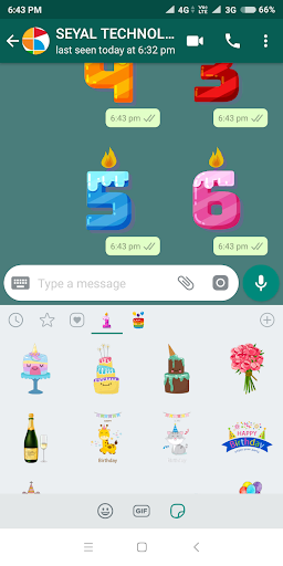 Birthday Stickers for WhatsApp - WAStickerApps - Image screenshot of android app
