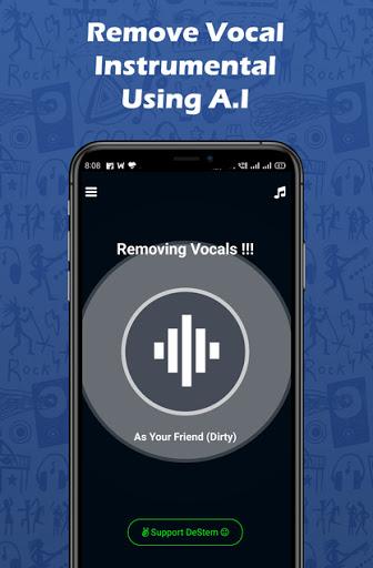 AI Vocal Remover Karaoke Maker - Image screenshot of android app