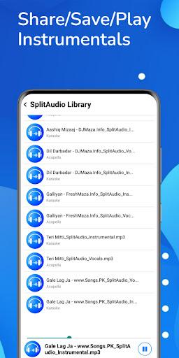 Splitaudio - Vocal Remover - عکس برنامه موبایلی اندروید
