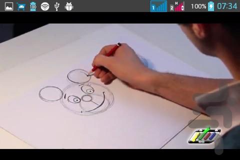 آموزش نقاشی(فیلم) - عکس برنامه موبایلی اندروید