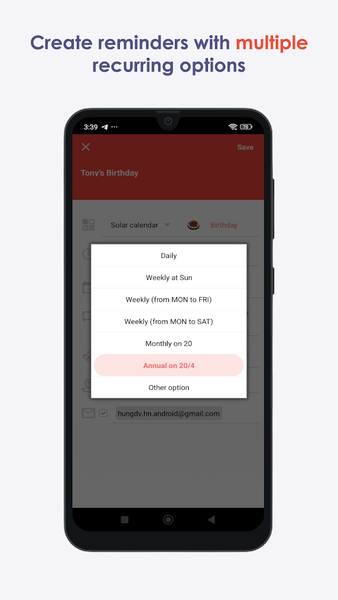 CalendarDC: reminder, widgets - عکس برنامه موبایلی اندروید