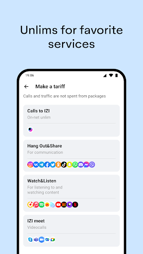 IZI: play, listen, watch, call - عکس برنامه موبایلی اندروید