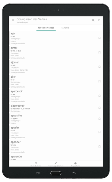 French Verbs - Conjugation - عکس برنامه موبایلی اندروید