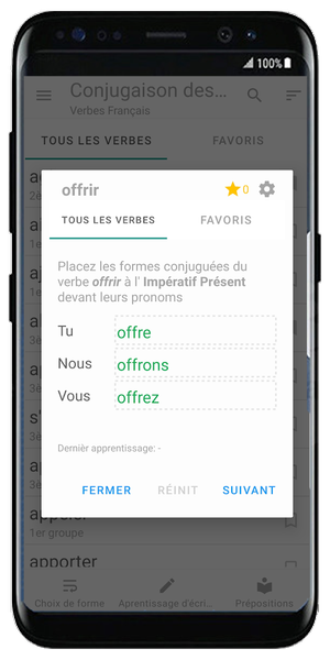 French Verbs - Conjugation - عکس برنامه موبایلی اندروید