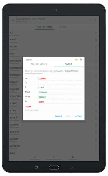 French Verbs - Conjugation - عکس برنامه موبایلی اندروید