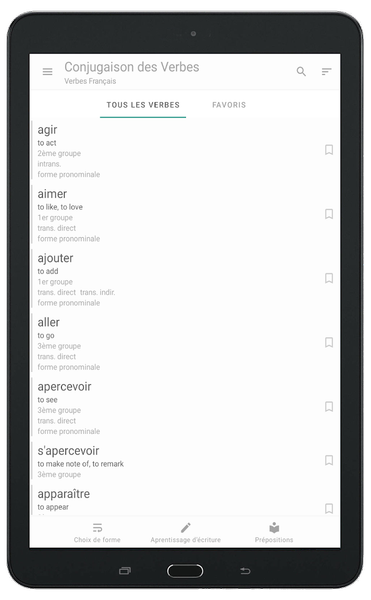 French Verbs - Conjugation - عکس برنامه موبایلی اندروید