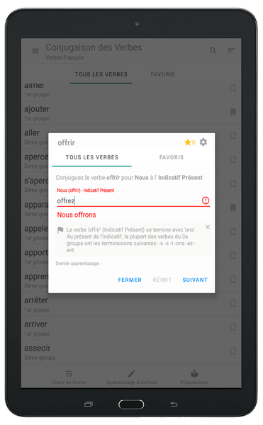 French Verbs - Conjugation - عکس برنامه موبایلی اندروید