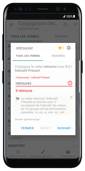 French Verbs - Conjugation - عکس برنامه موبایلی اندروید