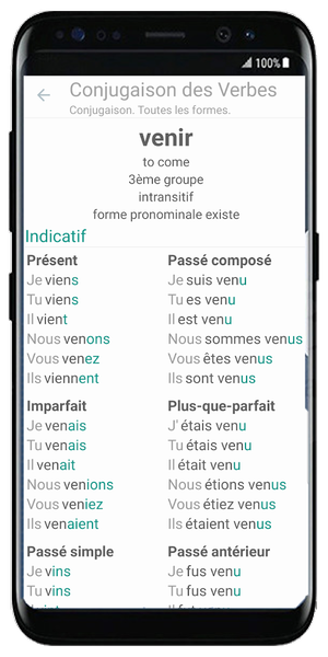 French Verbs - Conjugation - عکس برنامه موبایلی اندروید