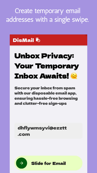 DisMail: Temporary Emails - Image screenshot of android app