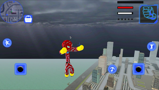 Grand Neon Iron Stickman Rope - Image screenshot of android app