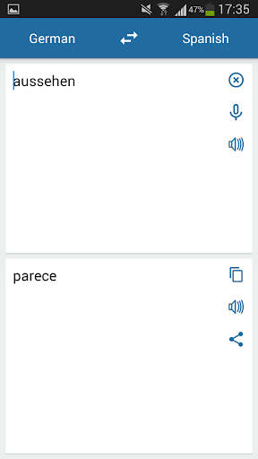 German Spanish Translator - عکس برنامه موبایلی اندروید