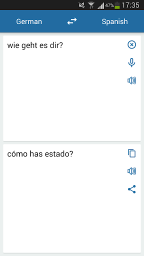 German Spanish Translator - Image screenshot of android app