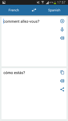 French Spanish Translator - Image screenshot of android app