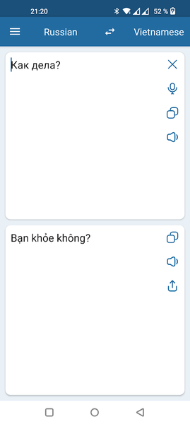 Russian Vietnamese Translator - Image screenshot of android app