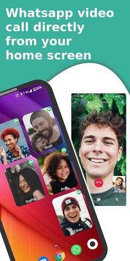 Video Call Widget for Whatsapp - عکس برنامه موبایلی اندروید