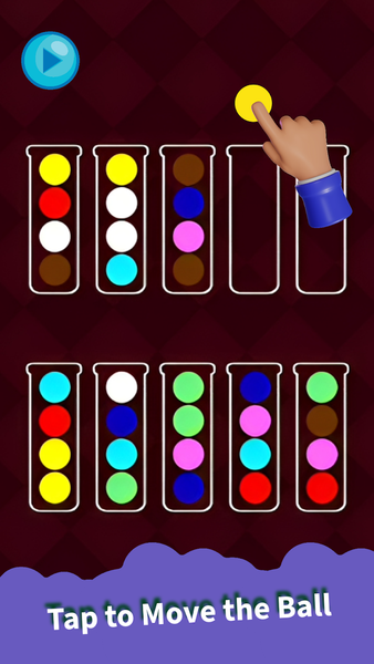 Sort Color Balls Puzzle - Gameplay image of android game
