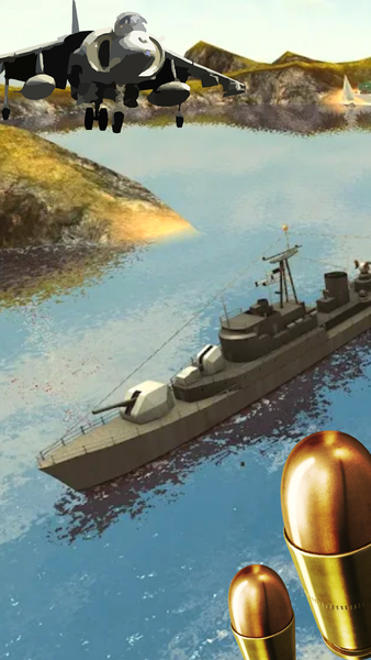 Jet Antiaircraft Attack Bomber - Gameplay image of android game