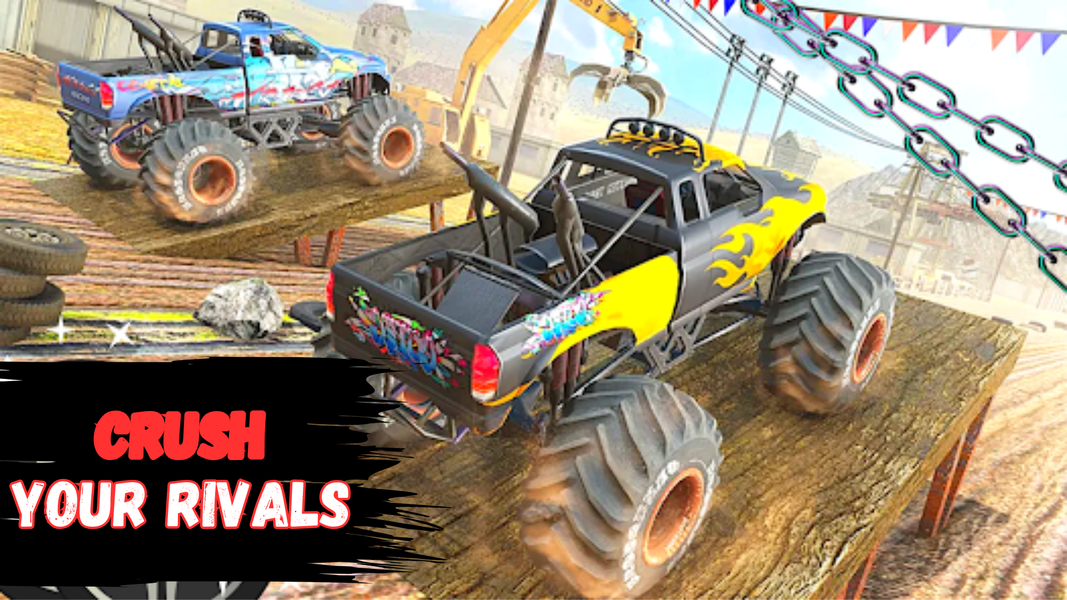 Off Road Monster Trucks Racing - Gameplay image of android game