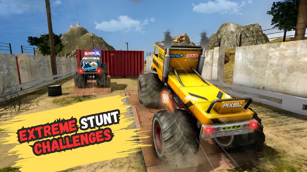Off Road Monster Trucks Racing - Gameplay image of android game