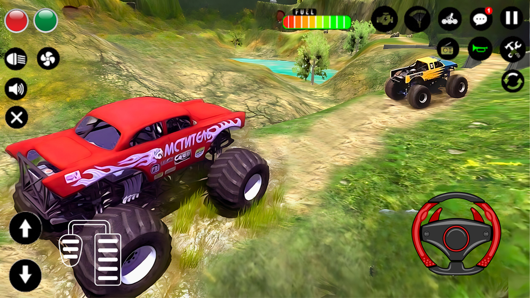Off Road Monster Trucks Racing - Gameplay image of android game