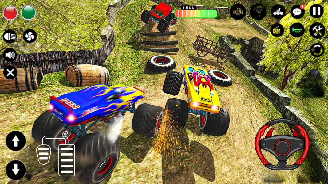 Off Road Monster Trucks Racing - Gameplay image of android game