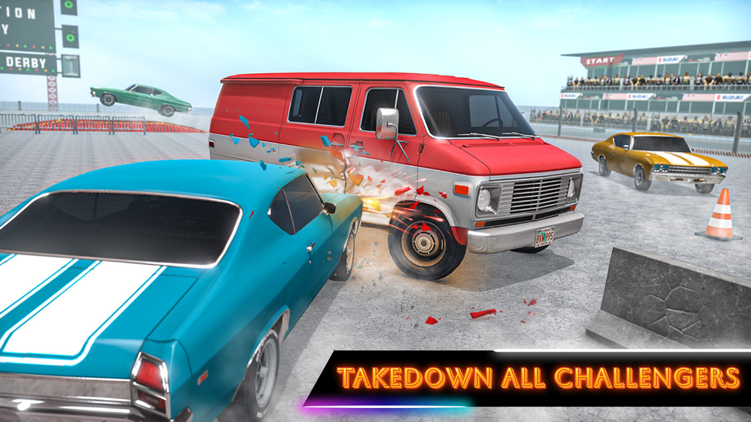 Car Race Demolition Driving 3D - Gameplay image of android game