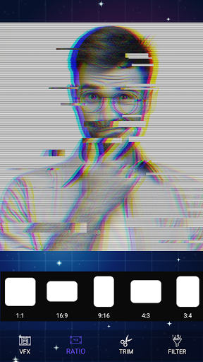 Glitch Video Maker - VHS Video Effect - Image screenshot of android app