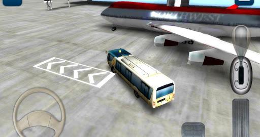 3D airport bus parking - Gameplay image of android game