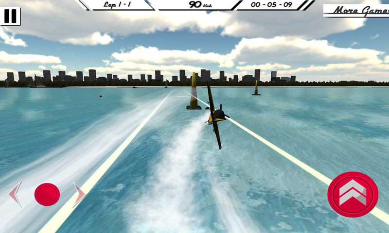 Airplane pilot 3D: Air Racing - Gameplay image of android game