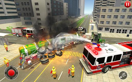 Fire Truck Driving Simulator - عکس بازی موبایلی اندروید