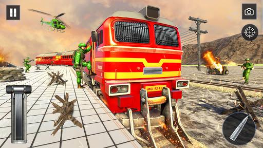 Army Train Shooter: Train Game - Gameplay image of android game