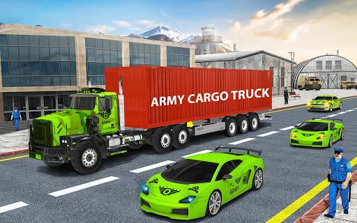 Army Truck Transport Game 2023 - Gameplay image of android game