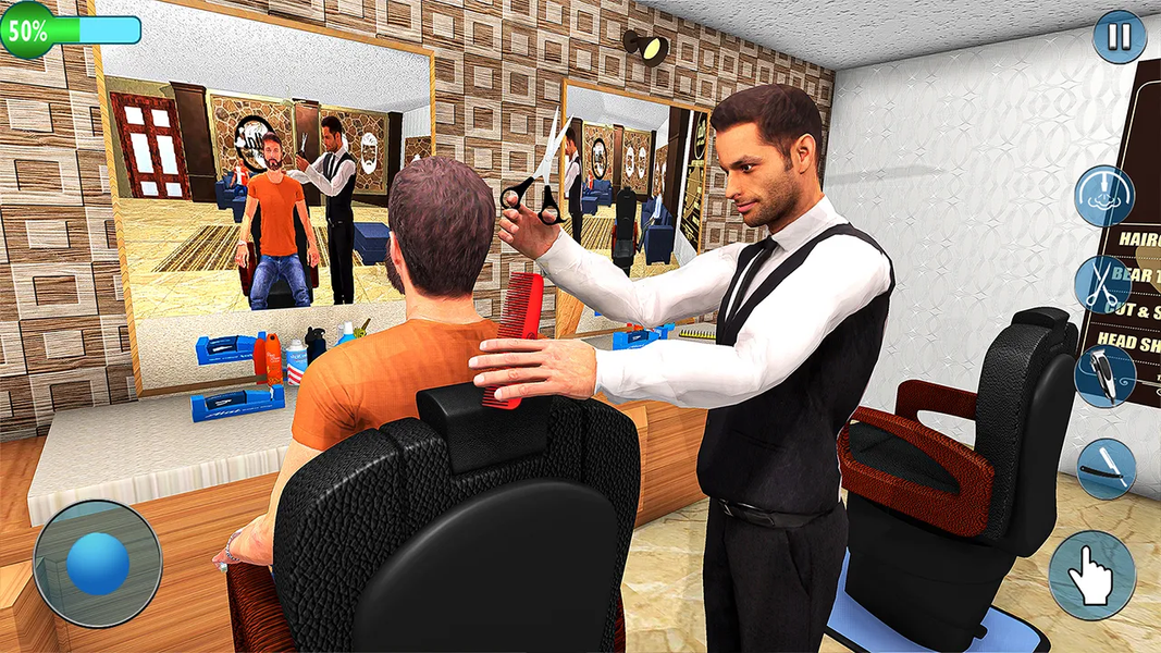 Barber Shop- Hair Tattoo Games - Gameplay image of android game