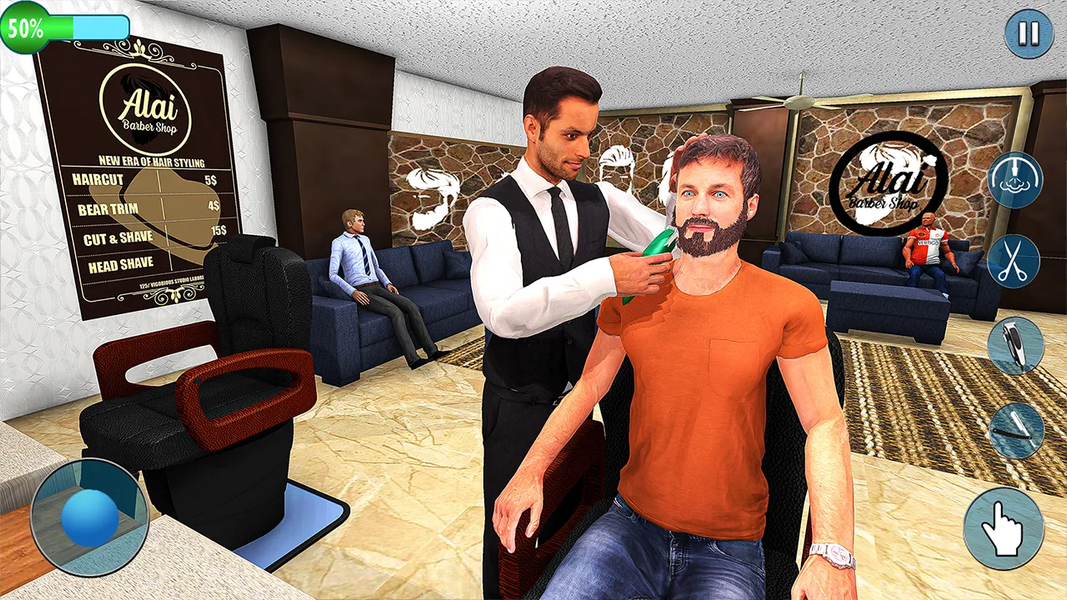 Barber Shop- Hair Tattoo Games - Gameplay image of android game