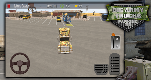 Big Army Trucks Parking 3D - عکس بازی موبایلی اندروید