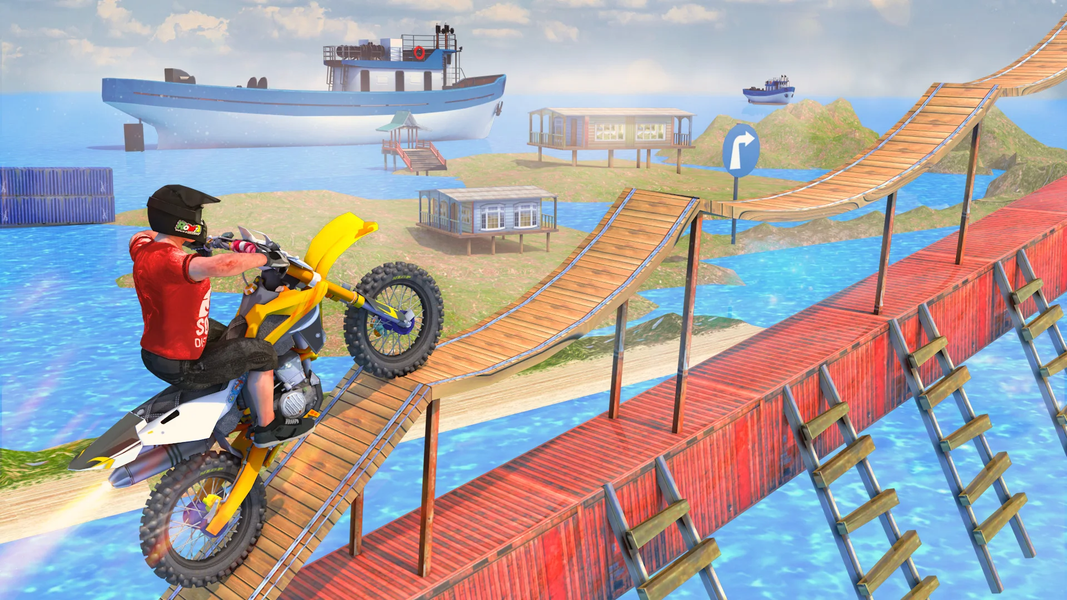 Bike Stunt Game : Bike Race ۳D - عکس بازی موبایلی اندروید