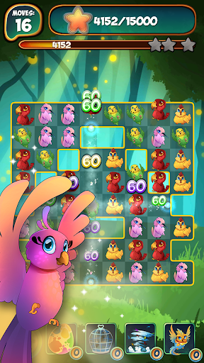 Birds 2: Free Match 3 Party - Gameplay image of android game